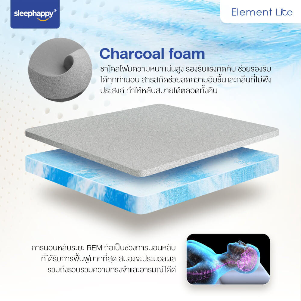ที่นอน 5 ฟุต SLEEPHAPPY ELEMENT LITE V.2 หนา 6 นิ้ว_4
